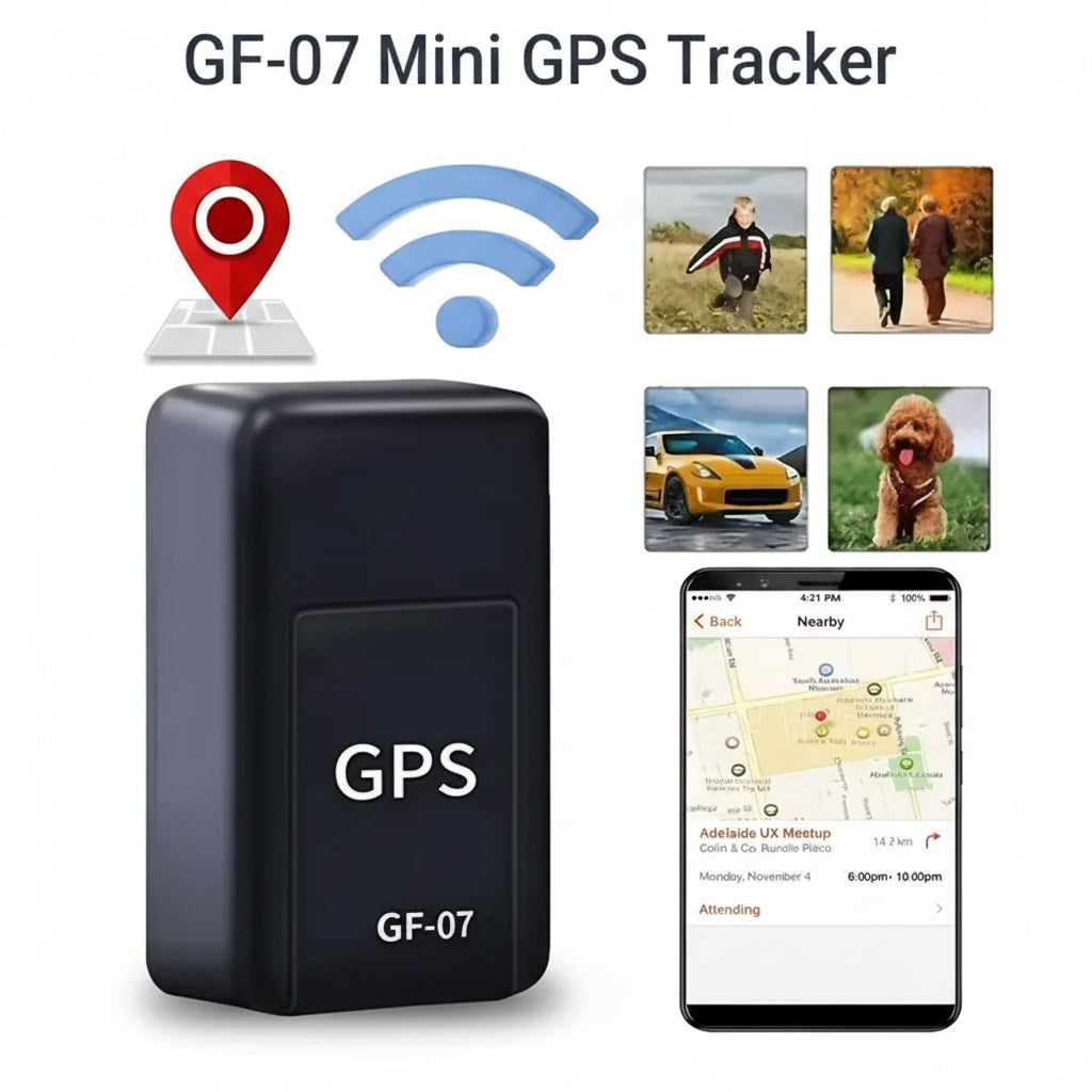 GF07 Mini GPS Tracker – Magnetic Portable Vehicle Locator